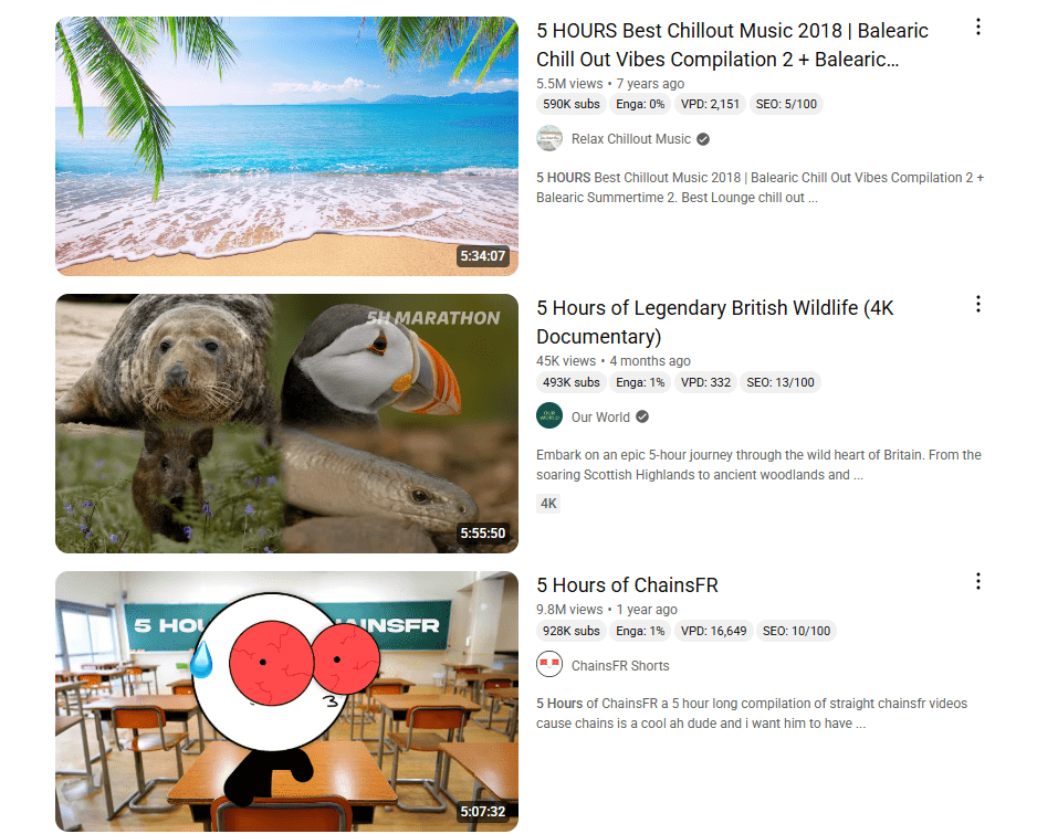 长 YouTube 视频