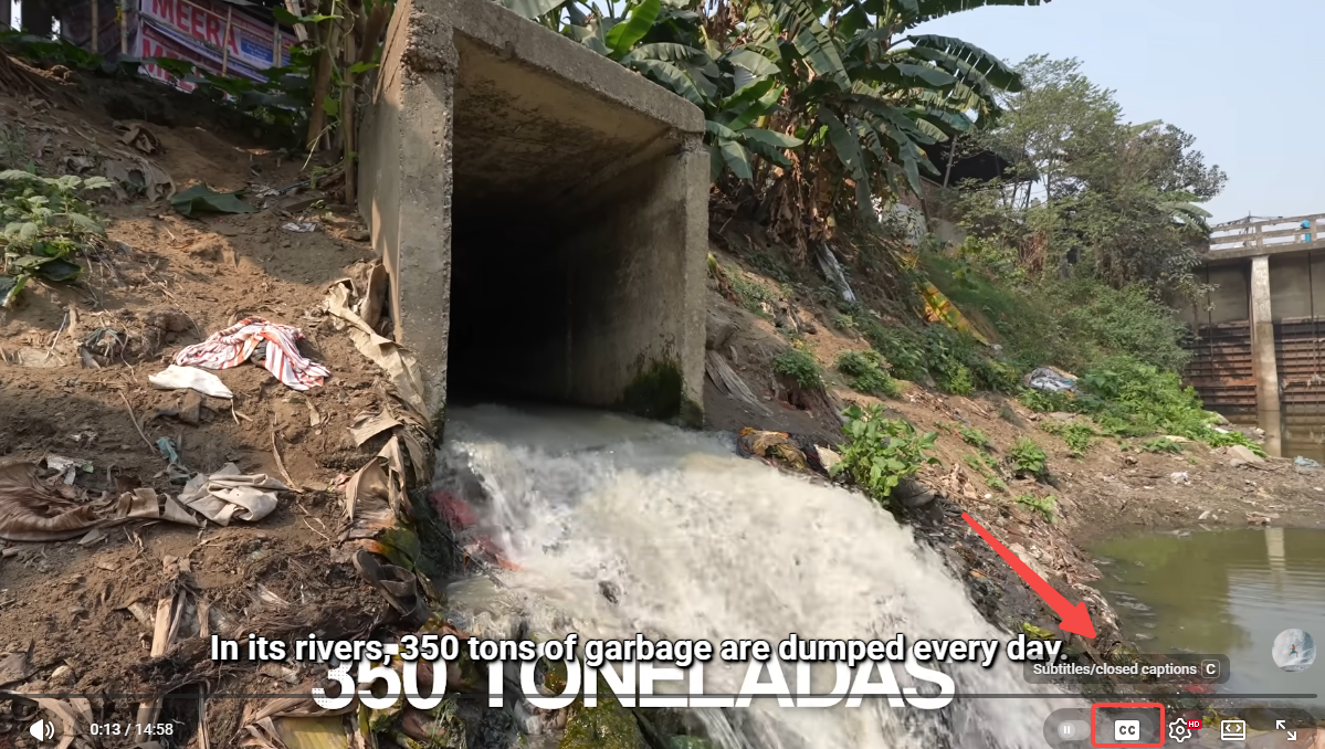 デスクトップで字幕をオフにする