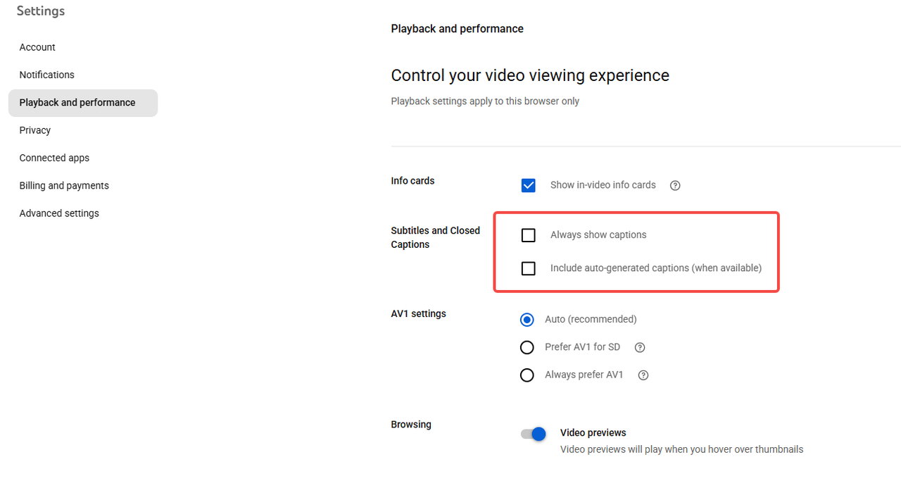 デフォルトの再生設定を調整する
