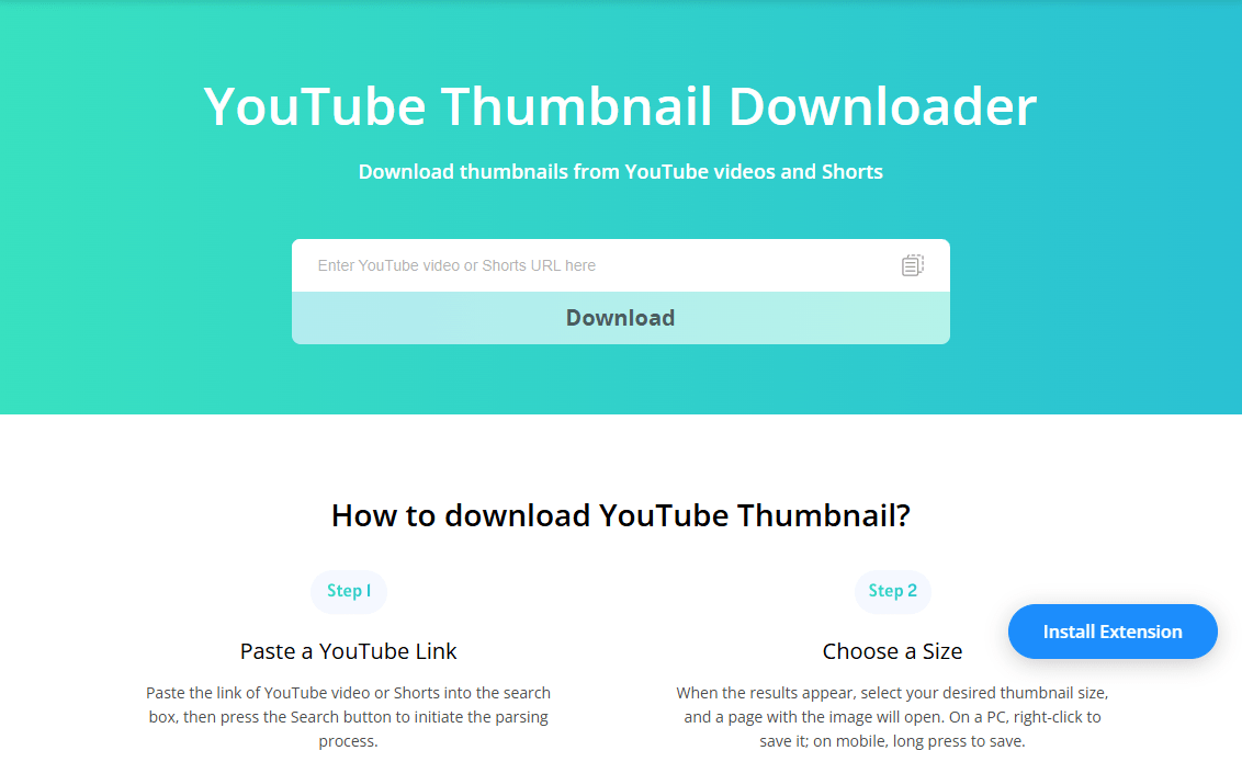 YTBdownload YouTube thumbnail downloader