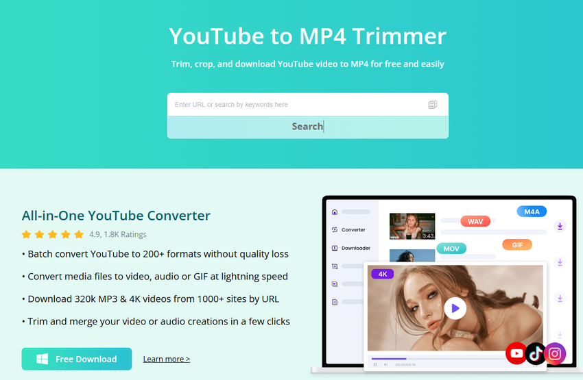 YTBdownload YouTube Trimmer