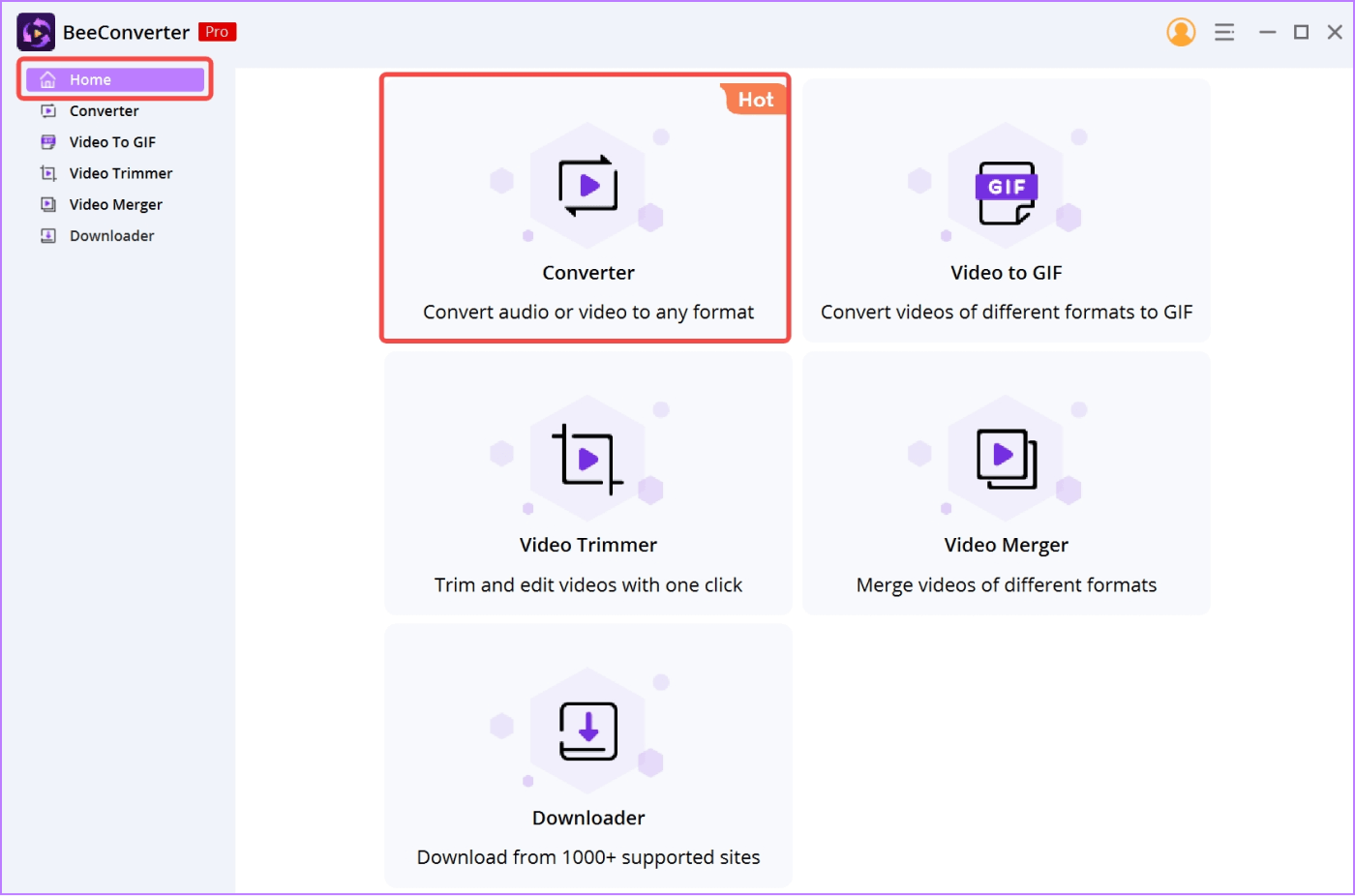 Converta o arquivo com o software Video Converter