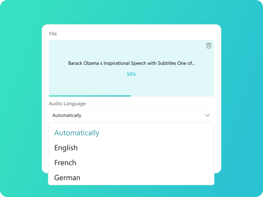 Audiosprache auswählen