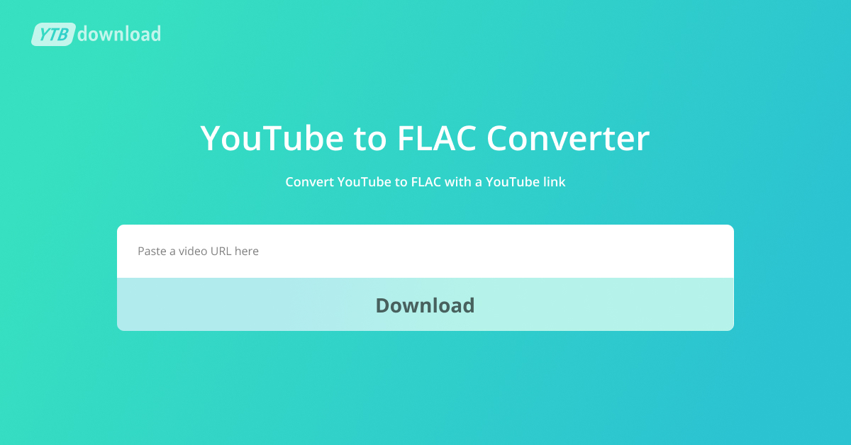 Prøv det At sige sandheden kompensation Best YouTube to FLAC Converter - Easy YT to FLAC Download