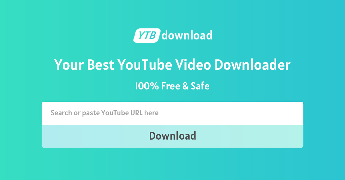 #1 YouTube Video Downloader - Download YouTube Videos Online